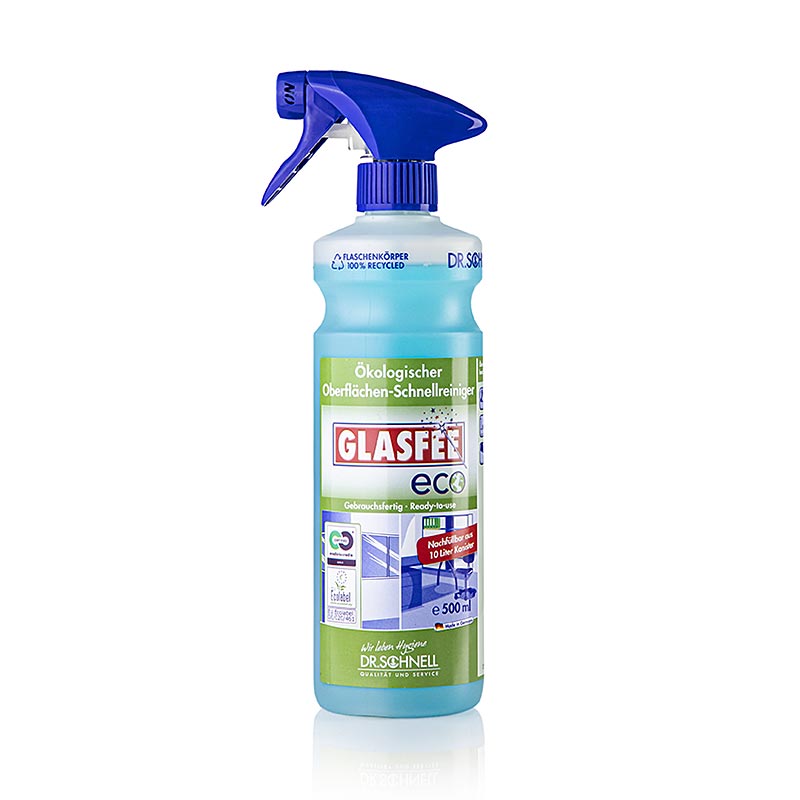 Dr. Schnell - Glasreiniger Glasfee Eco, Ökologisch, gebrauchsfertig, 500 ml