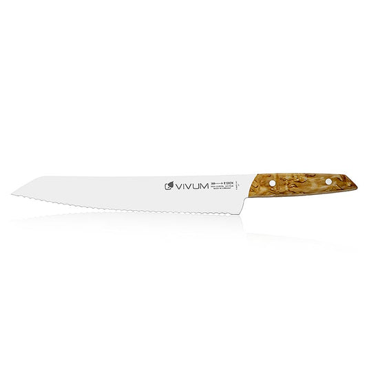 VIVUM Brotmesser, Wellenschliff, mit Holzgriff, 26cm, DICK, 1 St