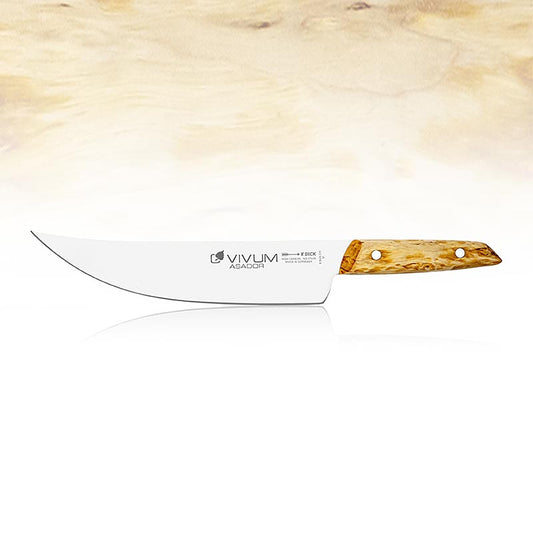 VIVUM BBQ Messer "Asador", Fleischmesser, mit Holzgriff, 22cm, DICK, 1 St