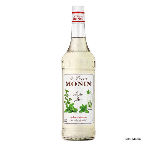 Monin Mojito Mint Sirup, weiss (mit Rumgeschmack), 1 L