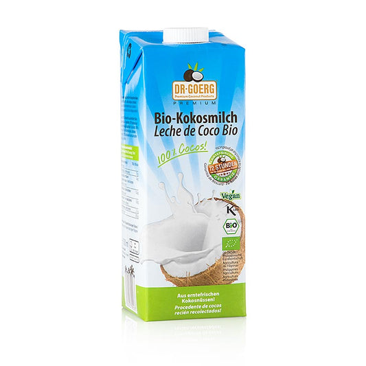 Dr.Goerg 100% Kokosmilch, BIO, 1 l