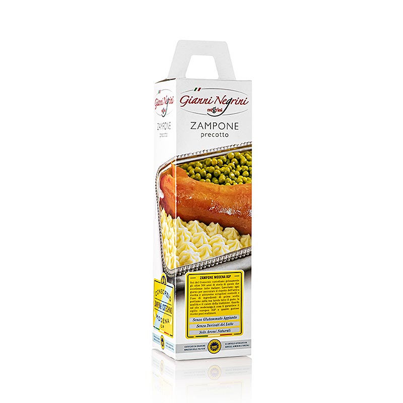 Zampone - gefüllter Schweinefuss, ganz, vakuumiert, Negrini, 1 kg