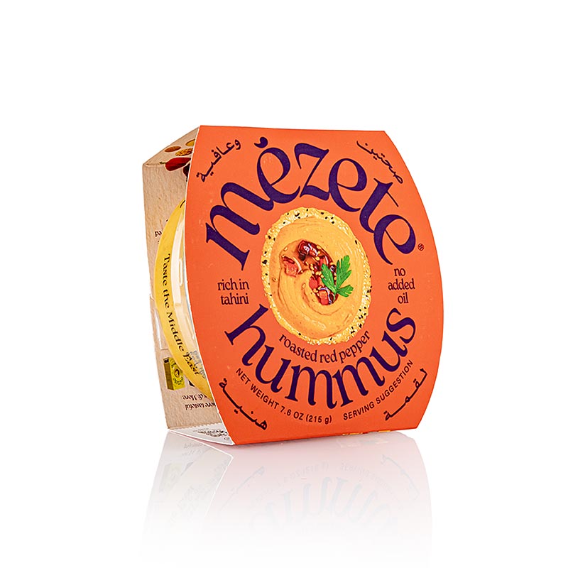 Mézete - Gourmet Hummus mit gerösteter Roter Paprika, Kichererbsenpüree, 215 g