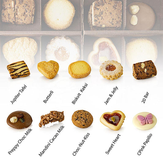 Lembcke Teegebäck Mischum Premium Vielfalt, 10 Sorten, 660 g, 6 x 110 g