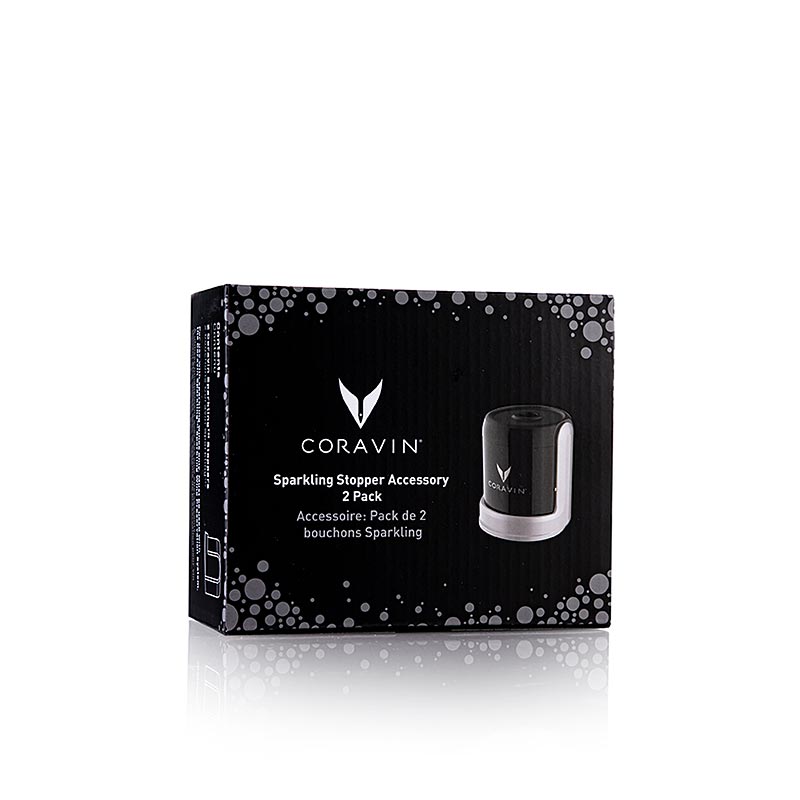 Coravin Wine Access System - "Sparkling" Stoppers (Stopfen), inkl. 2 Weinflaschenhüllen, 2 St