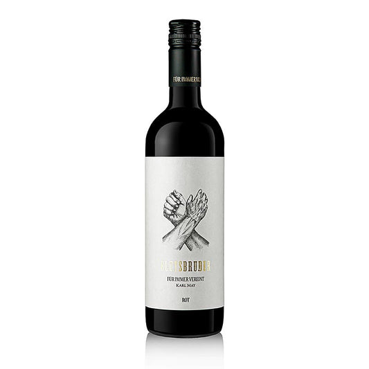 2021er Blutsbruder, trocken, Rotweincuvee, 13,5 % vol., Karl May, BIO, 750 ml