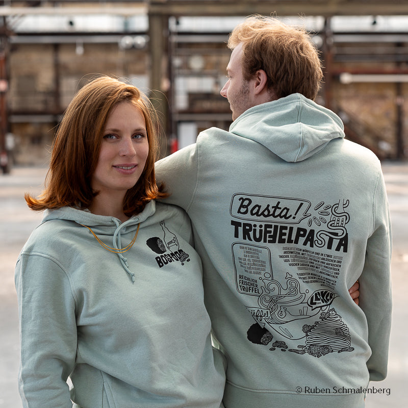 BOS FOOD Hoodie "Trüffel", Farbe Salbei, Größe S, 1 St