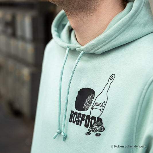 BOS FOOD Hoodie "Trüffel", Farbe Salbei, Größe M, 1 St