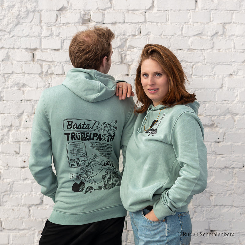 BOS FOOD Hoodie "Trüffel", Farbe Salbei, Größe L, 1 St