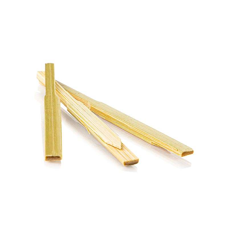 Oxstal - Einweg Bambus Holz Piecker "Krawatte", 9cm, natur, 100 St