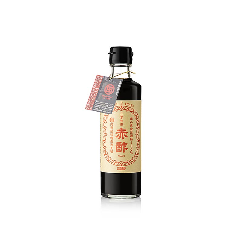 Akazu - Roter Premium Essig aus Sake Trester, 3 Jahre, Kohno Honten, Japan, 275 ml