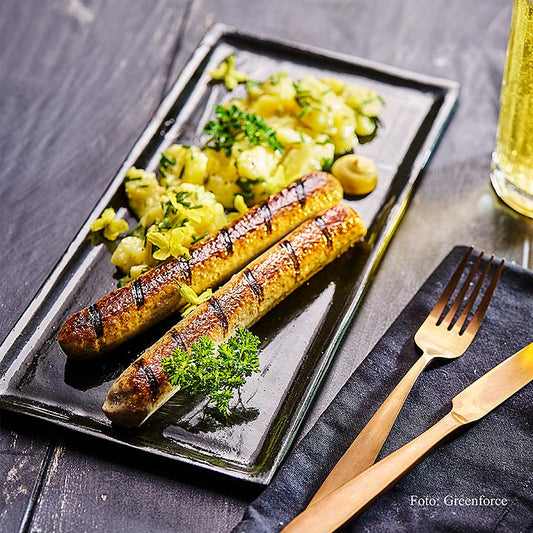 Greenforce vegane Bratwurst aus Erbsenprotein, frisch, 540 g, 6 x 90g