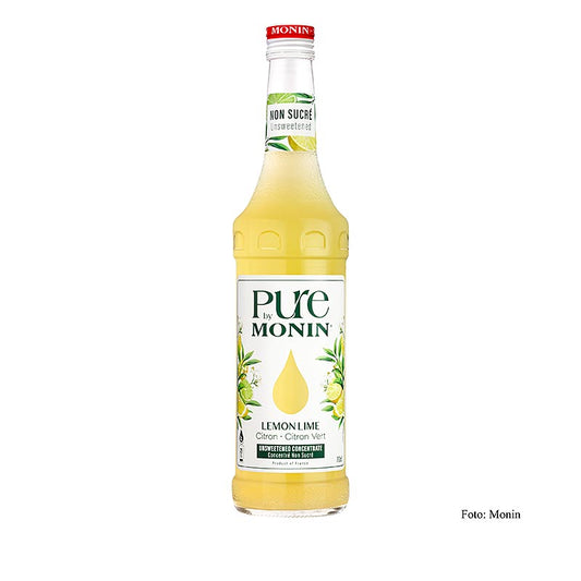Monin PURE - Lemon Lime (Zitrone - Limette), ungesüsst, 1:25, 700 ml
