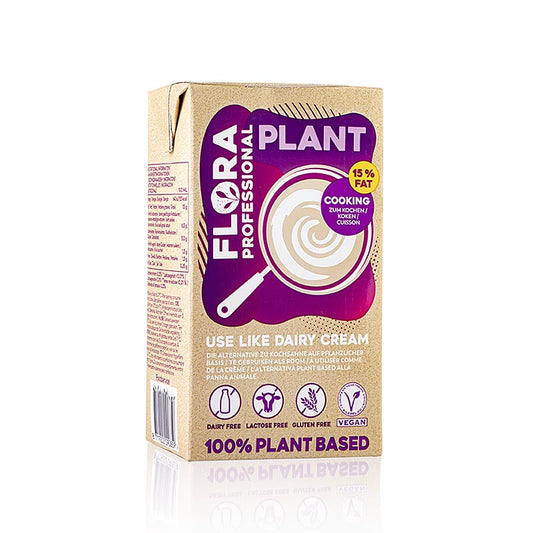 Flora Professional Plant Kochcreme, veganer Sahneersatz, 15% Fett, 1 l