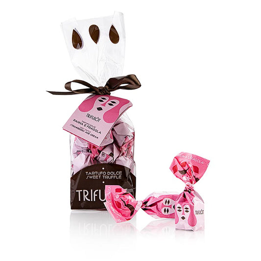 Tartuflanghe Mini Trüffelpralinen "trifulòt", Erdbeer & Sahne, ca. 7 g 180 g