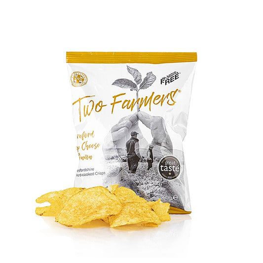 Two Farmers - Kartoffelchips "Hereford Hop Cheese & Onion", 40 g