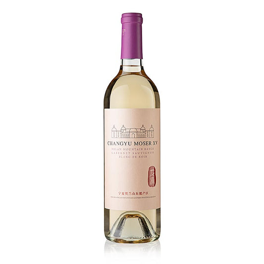 2023er Cabernet Sauvignon, Helan Mt. weißgekeltert, trocken, 14,5 % vol., Château Changyu Moser XV, 750 ml