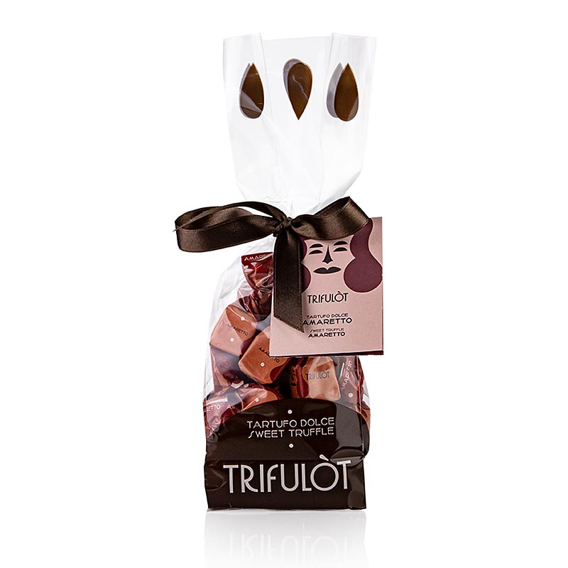 Tartuflanghe Mini Trüffelpralinen "trifulòt", Amaretto (rot), ca. 7 g 180 g