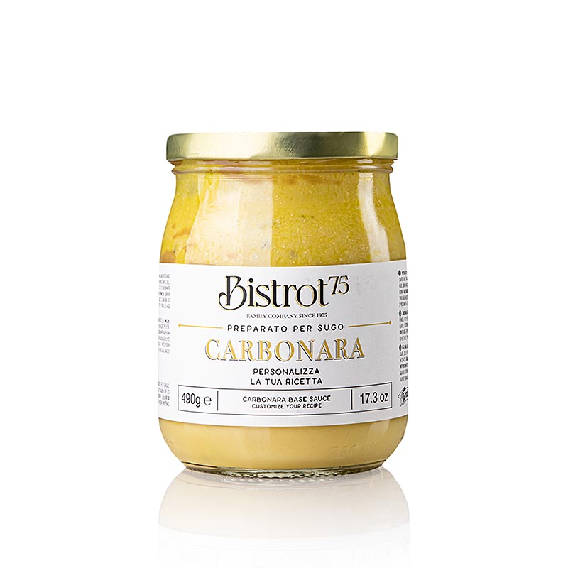 Tartuflanghe  - Bistro 75 - Carbonara Eier Saucen Basis, ohne Speck, 490 g