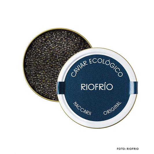 Riofrío Kaviar Classic, Naccarii, STÖRKAVIAR, ohne Konservierungsstoffe, Spanien, BIO, 30 g