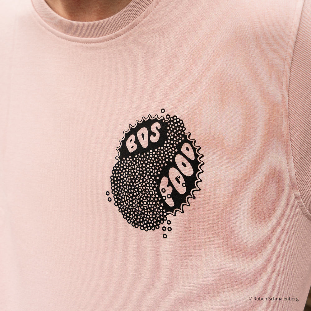 BOS FOOD Crewneck Pullover "Kaviar", Farbe Soft Rose, Größe S, 1 St