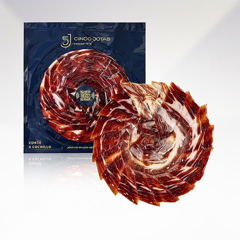 OSBORNE - Cinco Jotas - 100% Eichelmast Ibérico Schinken, handgeschnitten, 80 g