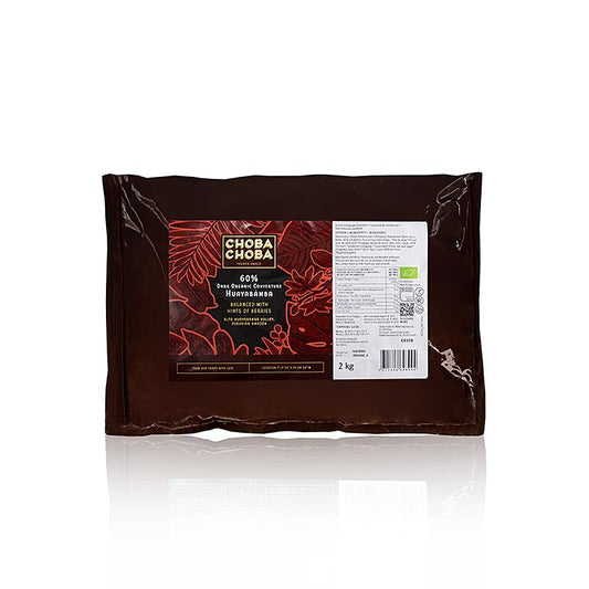 Huayabamba, 60% Bitter Couverture, Callets, Choba Choba, BIO, 2 kg