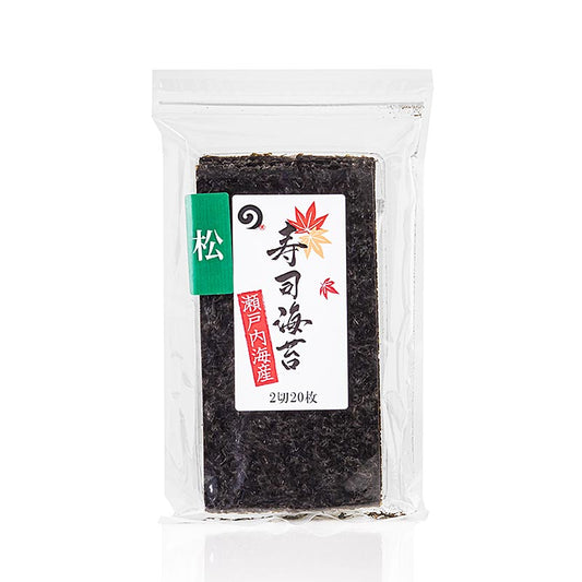 Yakinori, geröstet, Premium, 20 Blatt, halbe Größe, 30 g, 20 Blatt