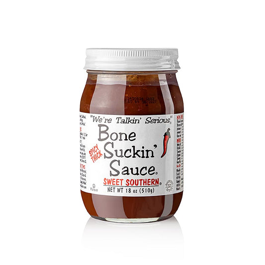 Bone Suckin BBQ Sauce Sweet Southern Spicy THICKER Style, Ford´s Food, 420 ml
