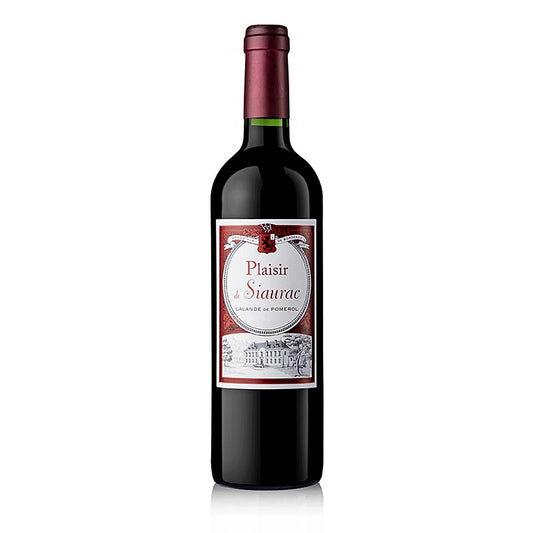 Plaisir de Siaurac 2019er Rotwein, trocken, 14,5 % vol., Lalande de Pomerol Bordeaux, 750 ml