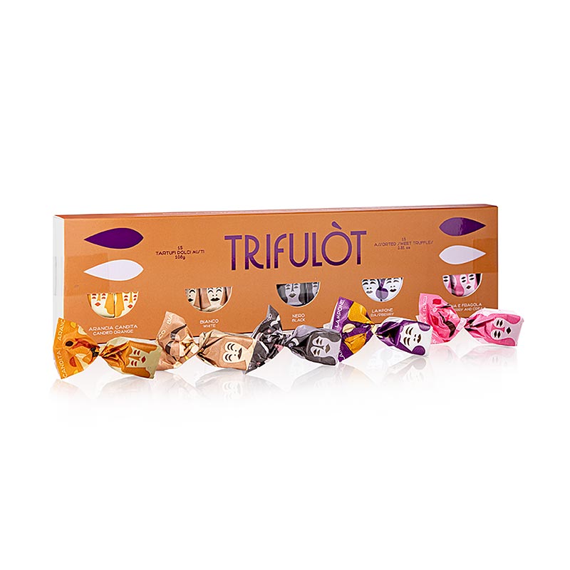 Tartuflanghe Mini Trüffelpralinen "trifulòt", 5 Sorten 108 g