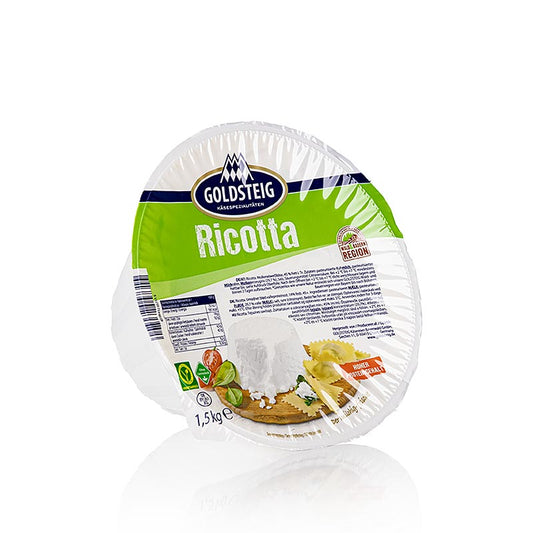 Ricotta Käse, aus Kuhmilch, Goldsteig, 1,5 kg