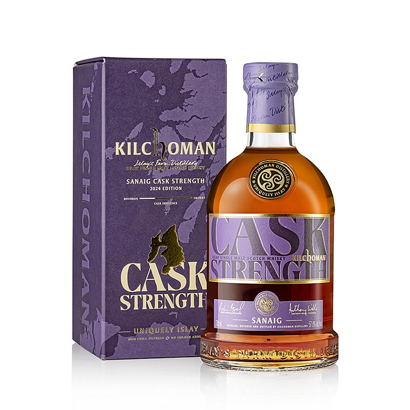 Single Malt Whisky Kilchoman Sanaig Cask Strength, 57,8% vol., Islay, 700 ml