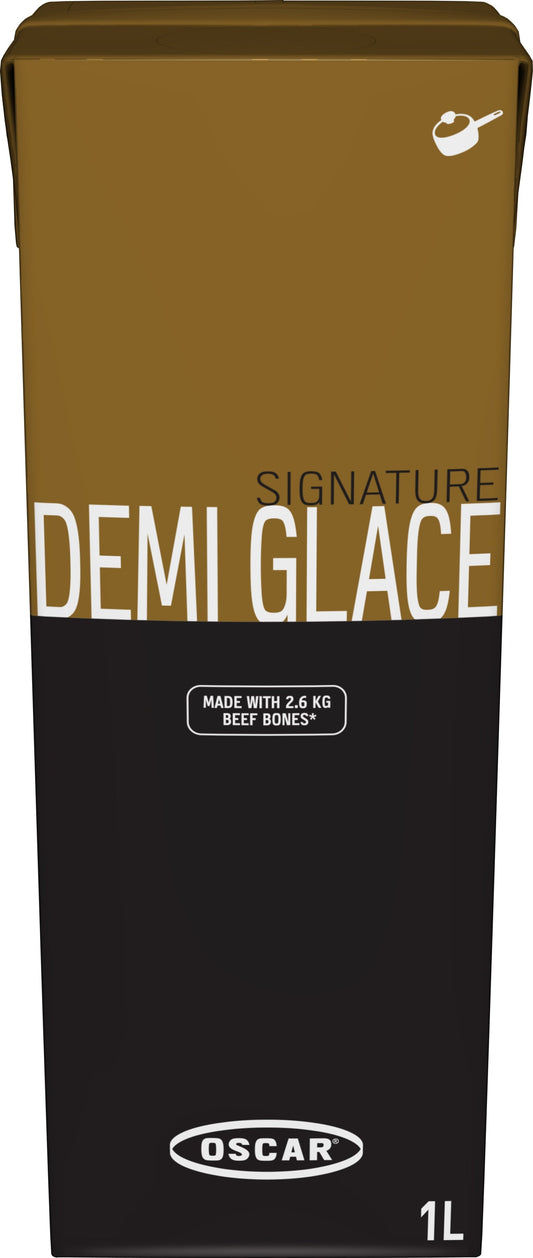 OSCAR® Signatur Demi Glace – küchenfertige flüssige Demi Glace im 1-Liter-Tetra
