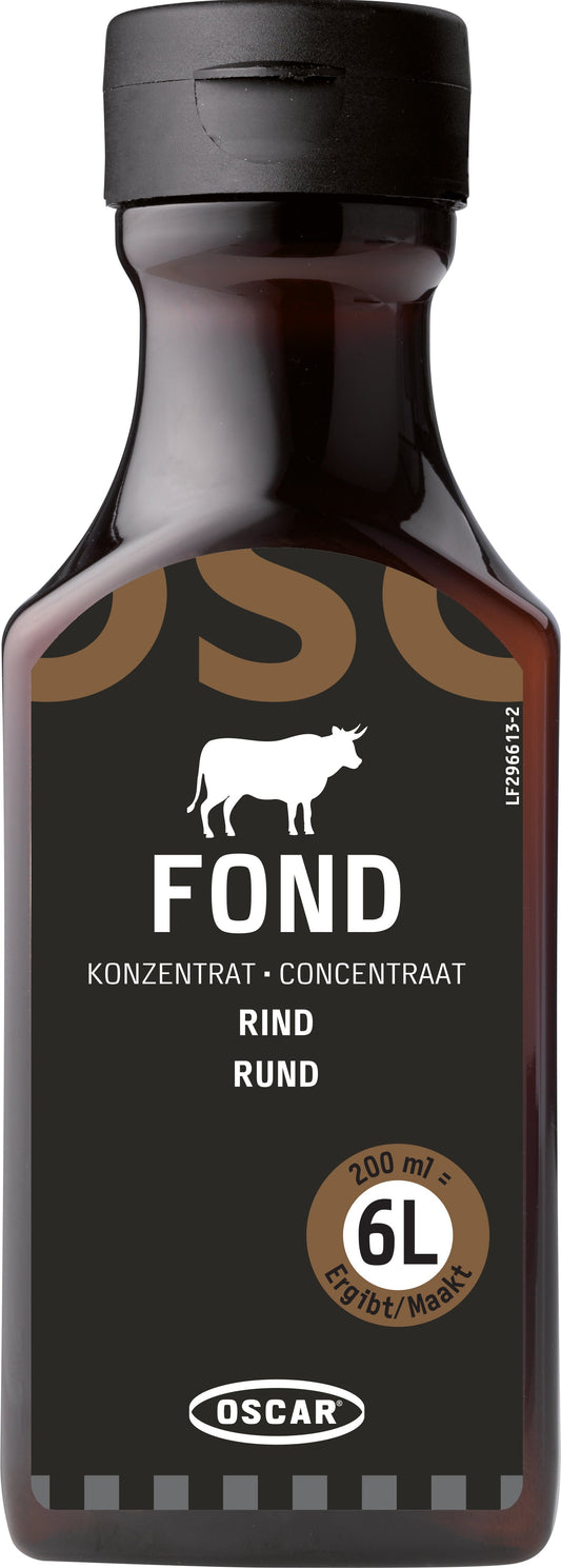 OSCAR® Rinderfond-Konzentrat glutenfrei, 200-ml-Flasche, ergibt ca. 6 Liter