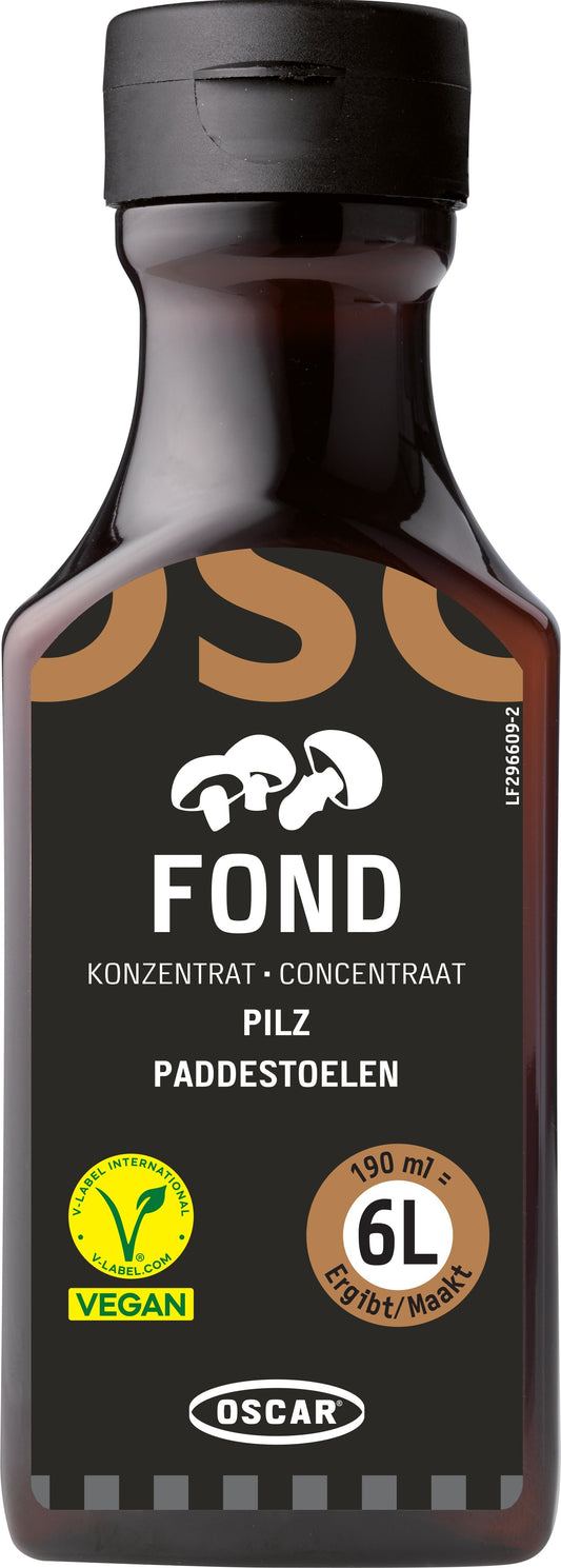 OSCAR® Pilzfond-Konzentrat, 190-ml-Flasche, ergibt ca. 9,5 Liter