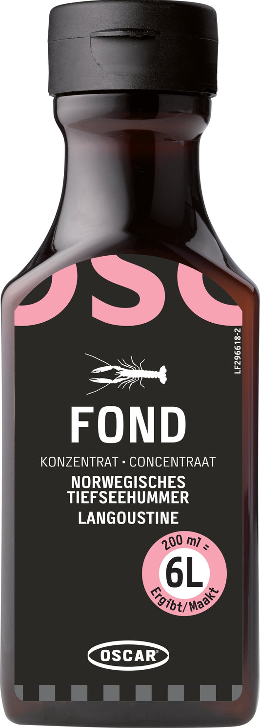 OSCAR® Hummerfond-Konzentrat aus norwegischem Tiefseehummer, 200-ml-Flasche, ergibt ca. 6 Liter