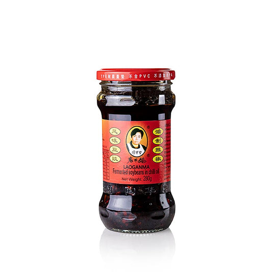Chiliöl mit fermentierter Sojabohne, Lao Gan Ma, 280 g