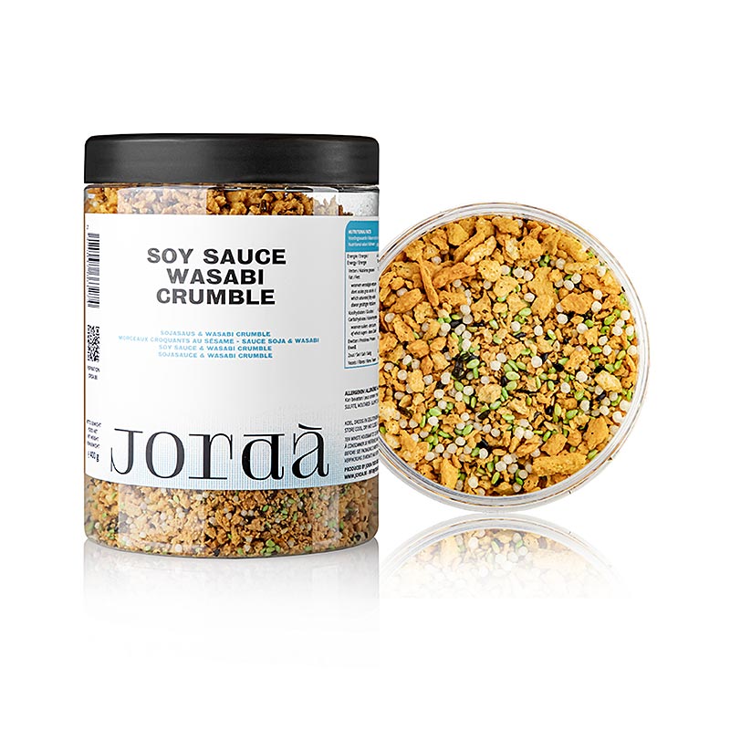 Jorda Crumble Soy Sauce & Wasabi, Sojasauce, Wasabi & Brot Knusper, 400 g
