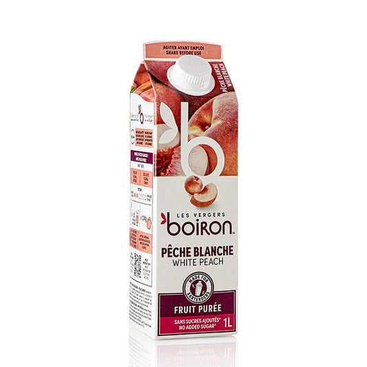Boiron   weißer Pfirsich Püree, pasteurisiert, 1 l