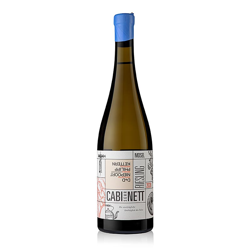 2020er "Cabi Sehr Nett" Riesling Kabinett, süß, 8 % vol., Fio Wein, 750 ml