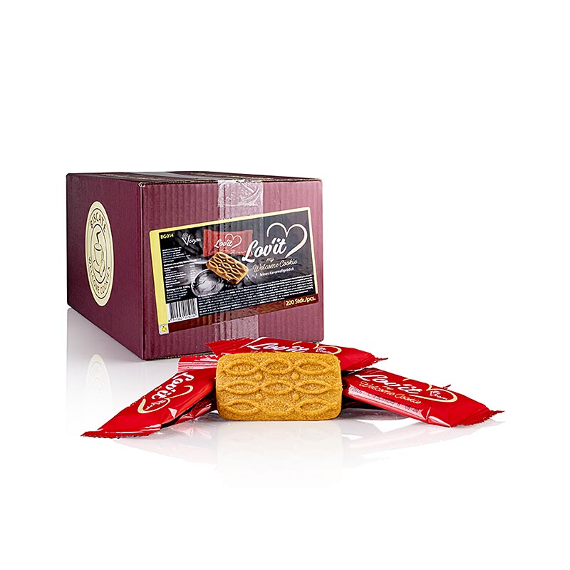 Kaffeegebäck "Lov´it" Karamellgebäck, einzeln verpackt, vegan, 1,2 kg, 200 St