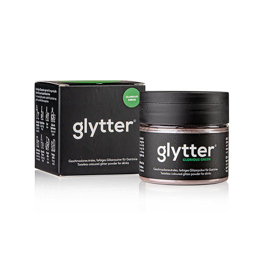 glytter "Glorious Green", Lebensmittelglitzerpuder, (Grün), 10 g