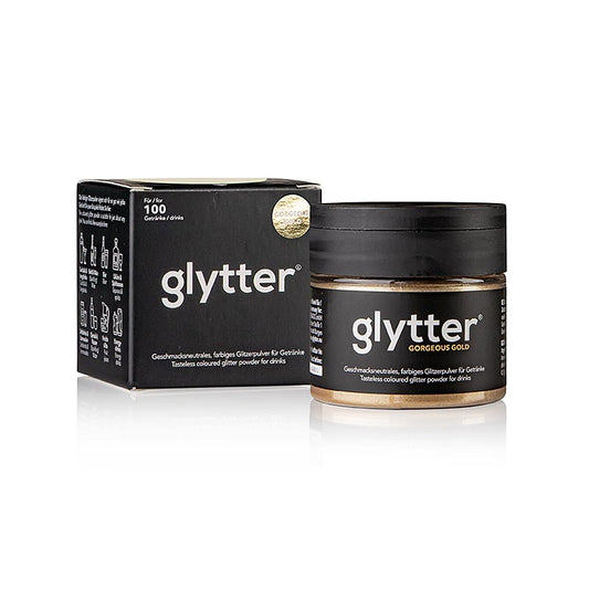 glytter "Gorgeous Gold", Lebensmittelglitzerpuder, 10 g