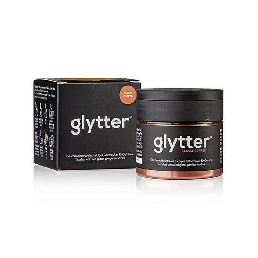 glytter "Classy Copper", Lebensmittelglitzerpuder, (Kupfer), 10 g