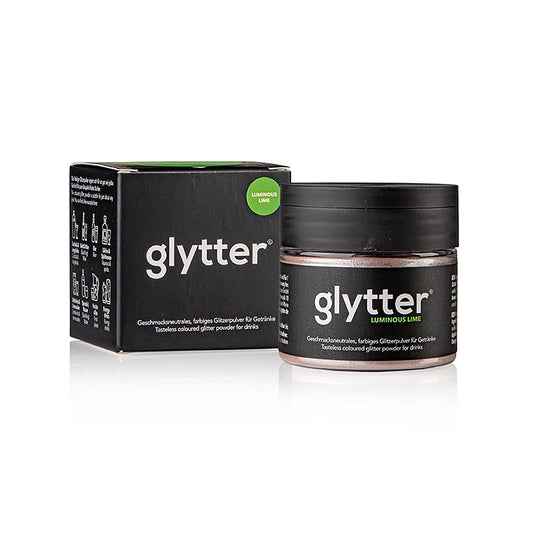 glytter "Luminous Lime", Lebensmittelglitzerpuder, (Neongrün), 10 g