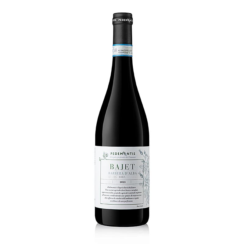 2022er "BAJET" Barbera d´Alba, trocken, 13,5 % vol., Pedemontis, 750 ml