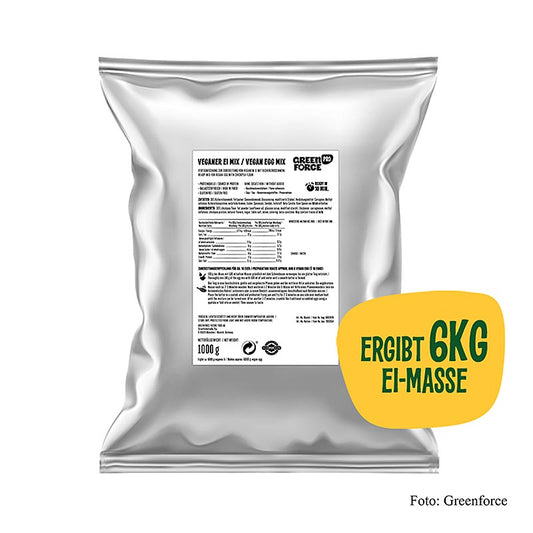 Greenforce Mix für veganes Ei, aus Kichererbse, Halal, 1 kg