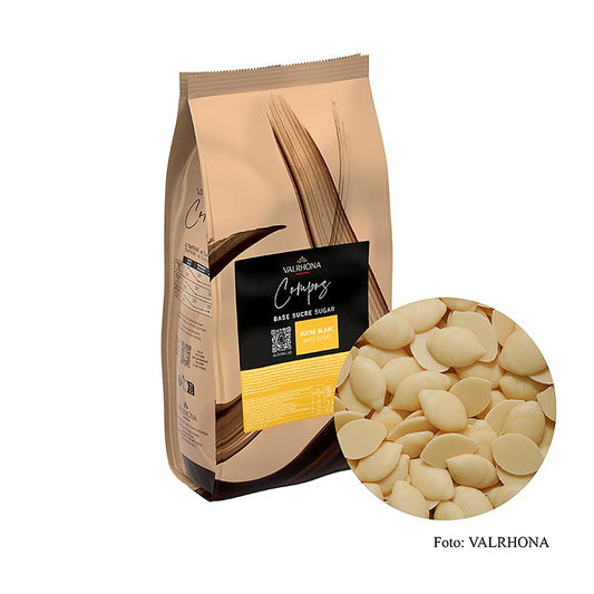 Valrhona Compoz Schokoladen - Zucker-Kakaobutter-Basis, Callets, 3 kg