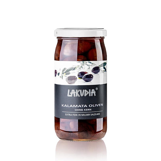 Kalamata Oliven, ohne Kern, Lakudia, 355 g